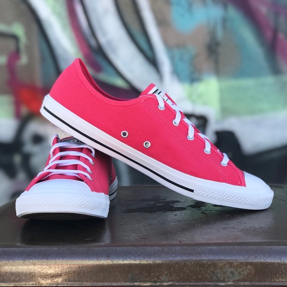 Wmns Converse CTAS Dainty Ox Pink Low Top Sneakers - Picture 2 of 12